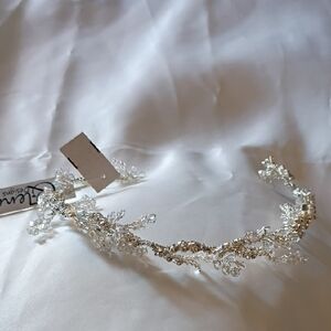 Silver Crystal Vine Headband Hair Accessory